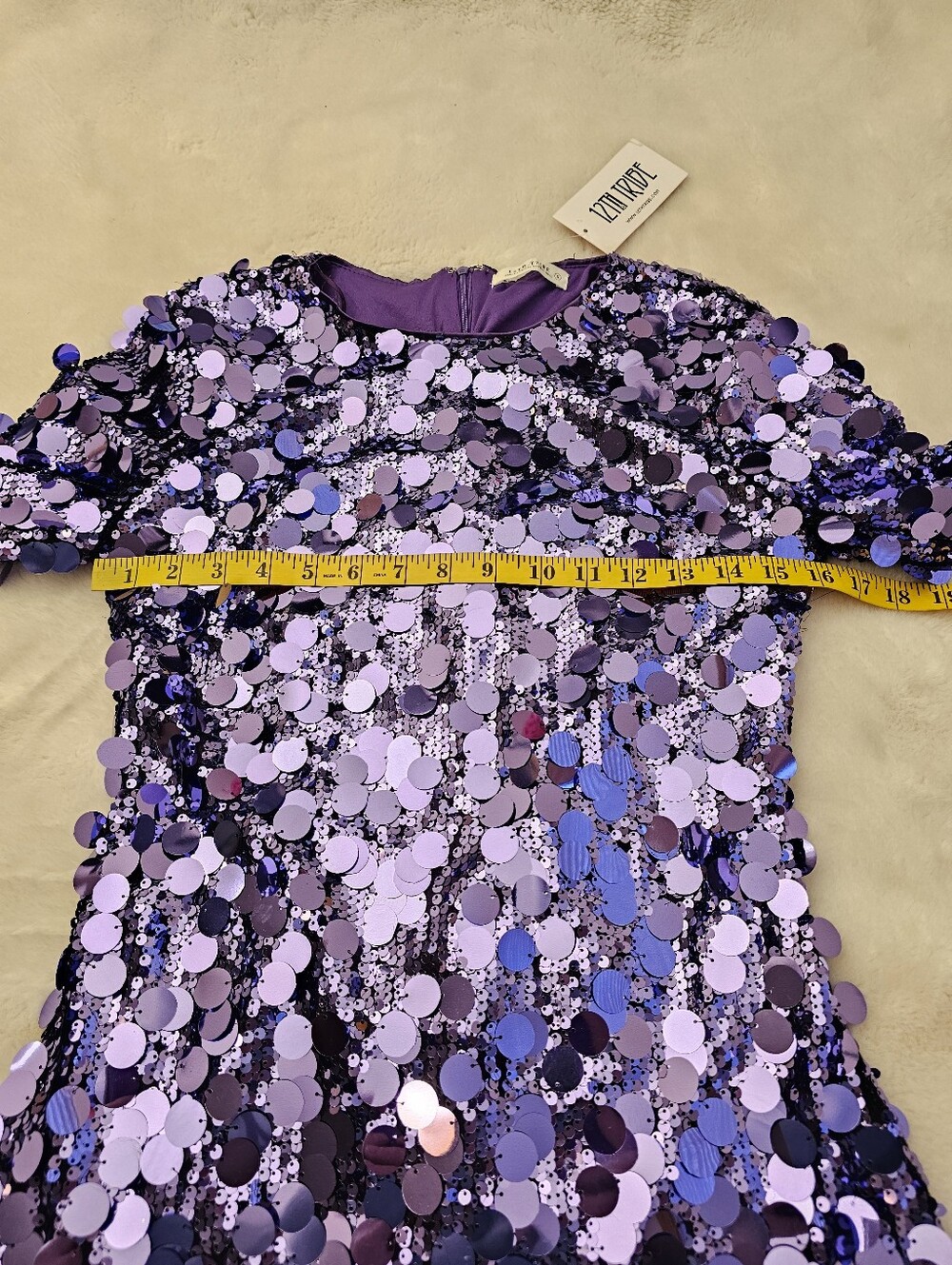 New 12th Tribe Pippa Payette Long Sleeve Mini Dress Size Small - Picture 6 of 12